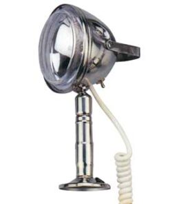 Klassiek roestvrijstalen zaklamp 12v 350mt