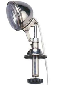 Roestvrijstalen zaklamp 120mm, 12v x 55w