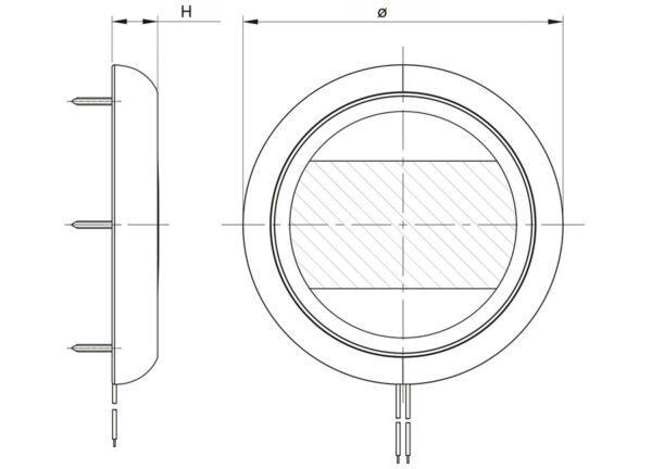 LED Lamp Wit 130mm 12-24v - Afbeelding 2
