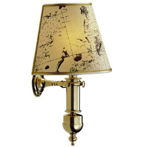 Decoratieve nautische lamp gepolijst messing H400mm