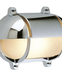 Verchroomde Messing Ovale Lamp IP54 beschermd 182 x 140mm