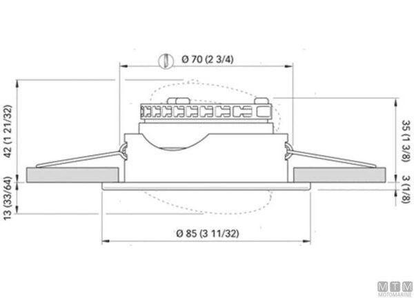 Led schijnwerper Quick Nikita 85mm warm 3000 k° - Afbeelding 3
