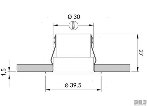 Led schijnwerper Quick Daisy 52mm , 180 lumen warm 3000 k° - Afbeelding 3