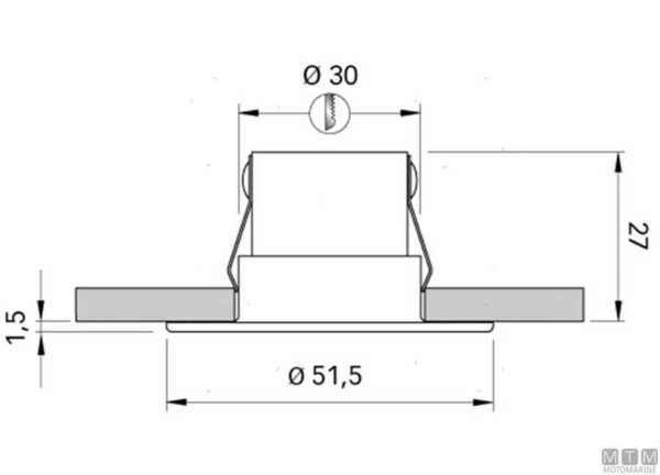 Led schijnwerper Quick Daisy 52mm , 180 lumen warm 3000 k° - Afbeelding 4