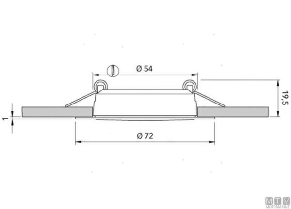 Led Spotlight Quick Tood 72mm - daglicht 4000 k - Afbeelding 2