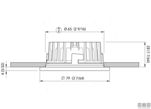 Led schijnwerper Quick Marina 79 x 79 x H1,5mm - warm 3000 k - Afbeelding 2