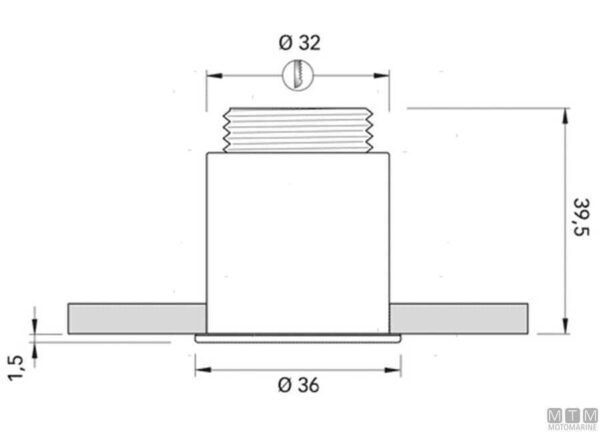 Courtesy lamp Quick Gaia 36mm warm 3000 k° - Afbeelding 2