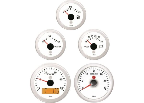 Ampermeter Vdo Wit -60+60A 52mm