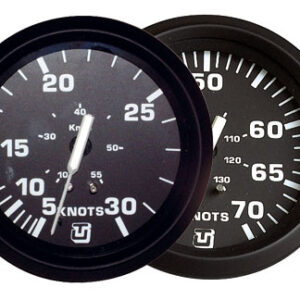 GPS Snelheidsmeter 35 knopen Uflex Ultra Zwart 85mm