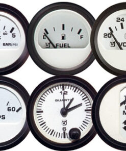Ampermeter met shunt Uflex Ultra Wit -60a +60a 52mm