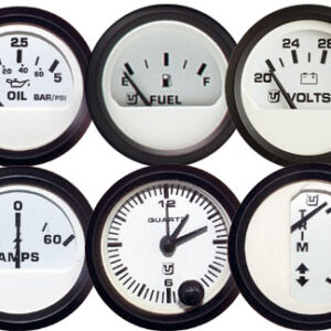 Ampermeter met shunt Uflex Ultra Wit -60a +60a 52mm