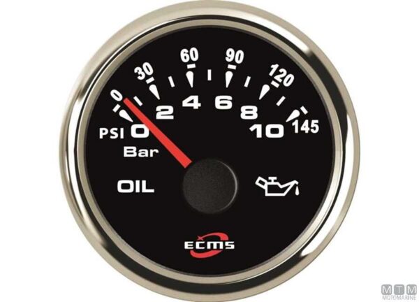 Analoge Ampèremeter met Shunt ECMS Zwart en Chroom -80+80a 52 mm - Afbeelding 5
