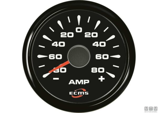 Analoge Ampèremeter met Shunt ECMS Zwart -80+80a 52 mm - Afbeelding 7
