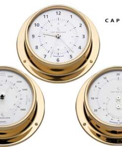 Maritieme Klok Gepolijst Messing 88mm Kap Horizon (door Barigo)