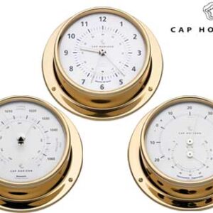 Barometer Gepolijst Messing 88mm Kap Horizon (door Barigo)