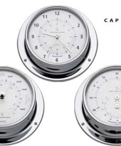 Maritieme Klok Verchroomd Messing 88mm Kap Horizon (door Barigo)