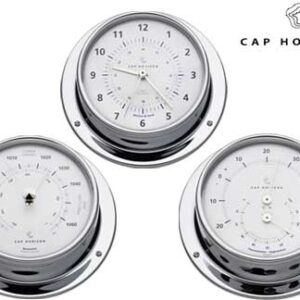 Barometer Verchroomd Messing 88mm Kap Horizon (door Barigo)