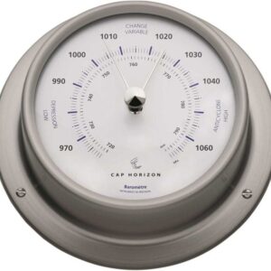 Maritieme Barometer RVS Satin 110mm Cap Horizon (door Barigo)
