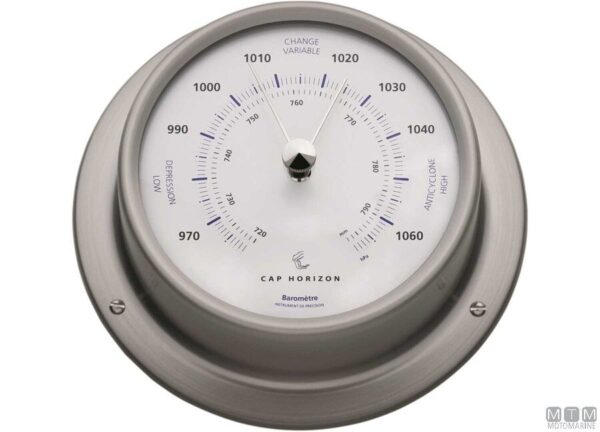 Maritieme Barometer RVS Satin 110mm Cap Horizon (door Barigo)