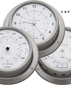 Maritieme Klok Roestvrij Staal Satijn 120mm Kap Horizon (door Barigo)