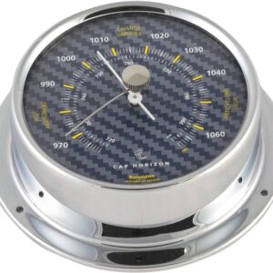 Chroom Messing Barometer Carbon 70mm Cap Horizon (door Barigo)