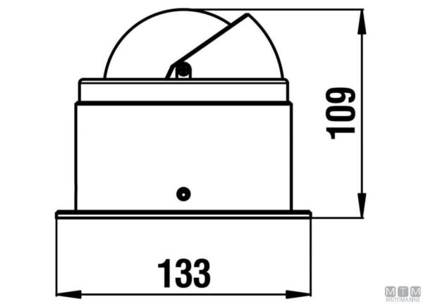 Navigatiekompas Riviera Artica BA3 Standaard - Wit - Afbeelding 3