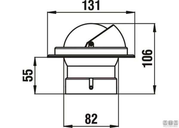 Navigatiekompas Riviera Artica BA1 Standaard - Wit - Afbeelding 3
