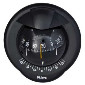 Zeilboot kompas Pegasus 4 BP2 Zwart