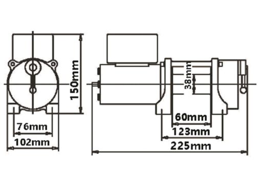 Elektrische Lier Bada DV3000 1360kg - Afbeelding 2