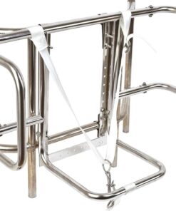 Rvs houder voor reddingsvlotten dim 520 x 750 x h200 mm