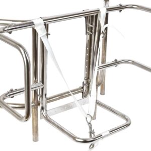 Rvs houder voor reddingsvlotten dim 520 x 750 x h200 mm
