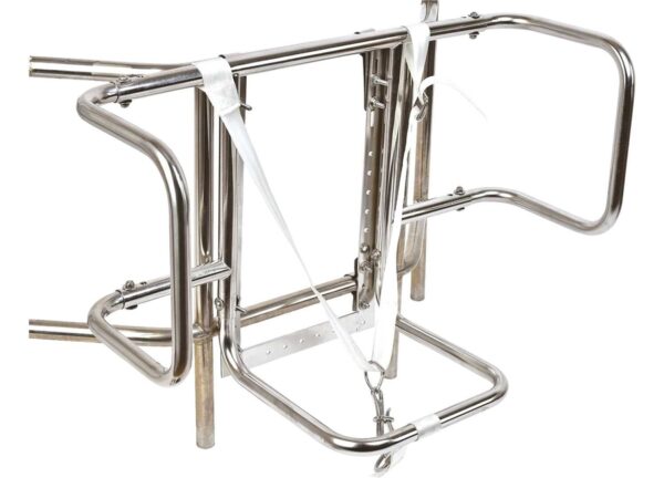 Rvs houder voor reddingsvlotten dim 520 x 750 x h200 mm