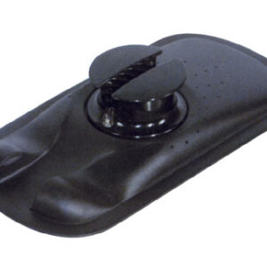 Zwarte bolder met cam cleat 160 x 320 x h60mm