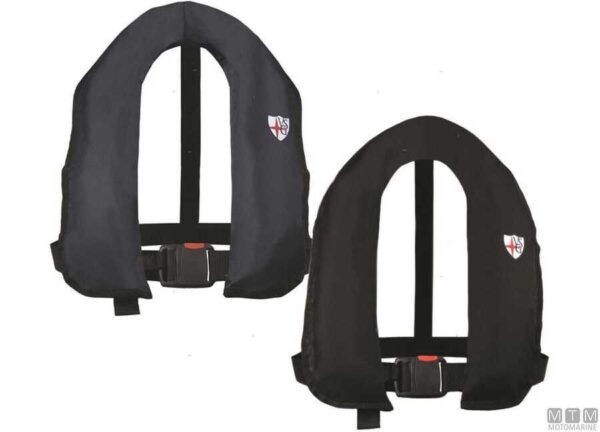 Vsg skipper 150 licht opblaasbaar reddingsvest kleur blauw marine