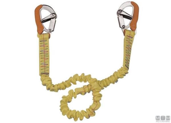 Elastische Veiligheidslijn met drie haken (100 -200-100cm) - Afbeelding 2