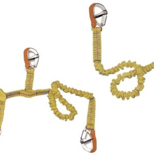 Elastische Veiligheidslijn met drie haken (100 -200-100cm)