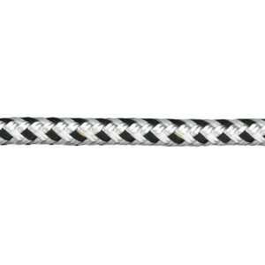 Zwart & Witte Gevlochten Mooring Lijn 10mm x200mts