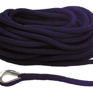 Mooring Lijn Blauw Navy 24mm X 15mt Vingerhoed