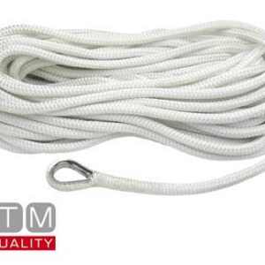Mooring Lijn Wit 24mm X 15mt Oog