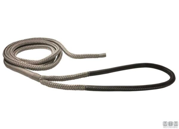 Aangepaste steiger Lijn Staal Grijs Met Oog 24mm x20mts Met Zwart Leren Bedekking - Afbeelding 5
