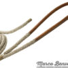 Aangepaste steiger Lijn Classic Met Oog 28mm x16mts Met Bruin Lederen Bedekking