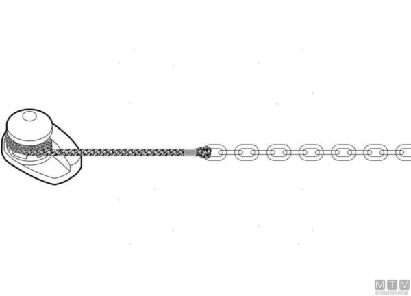 Ankerkit met Lijn 14,2 mm x 50 m en Ketting 8 mm x 7,5 m - Afbeelding 3