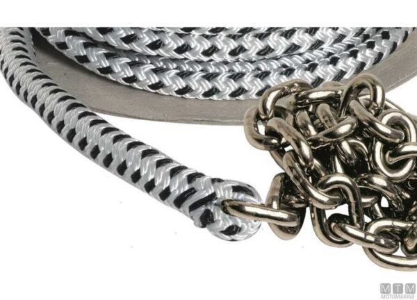 Ankerlijn 12.6mm x 40mt met RVS Ketting 6mm x 10mt - Afbeelding 2