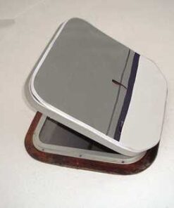 Navishell Luikhoes 62x62cm Grijs