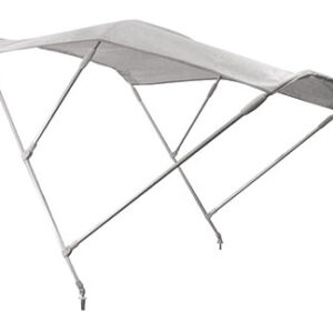 F3 Bimini Wit met 3 bogen in Aluminium 200cm Lengte x 180cm H110cm
