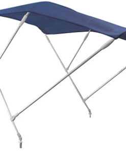 Nautische Bimini F2 Blauw 3 boog in Aluminium 170cm Breedte x 180cm Lengte x 110cm Hoogte