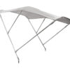 Witte Aluminium F3 Bimini Top 3 bogen 180cm Lengte x 170cm H140cm