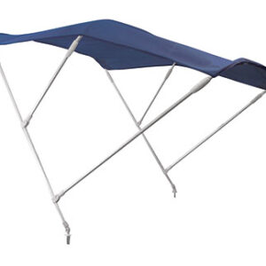 Blauwe Aluminium F3 Bimini top 3 bogen 200cm lengte x 180cm H140cm