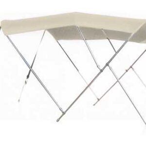 Roestvrijstalen 3 Bogen Tessilmare Bimini wit 180 x 170 x H140cm