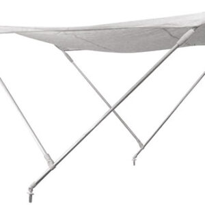 Bimini Wit F2 Aluminium 2 bogen 130cm Breedte x 180cm Lengte x 110cm Hoogte